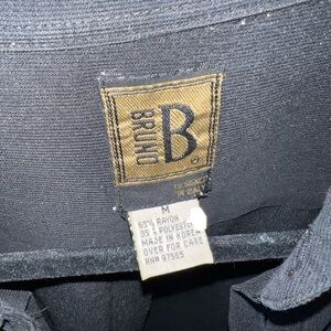 Bruno men’s black short sleeve button down medium